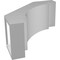 Ekena Millwork 5 1/2-in. W x 12-in. D x 12-in. H Merced Architectural Grade PVC Knee Brace BRCP055X12X12MRC - alternate 6